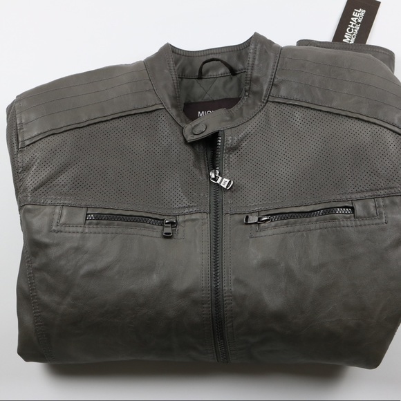 Michael Kors Conway Faux Leather Moto Jacket - Picture 2 of 6